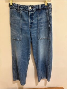 Relaxed-Fit Men's Denim Carpenter Jeans in Blue